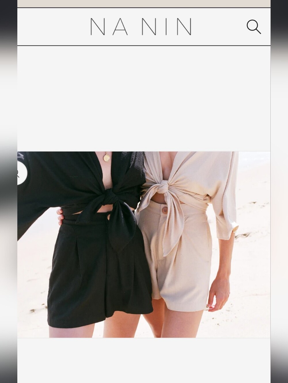 NA NIN Oliver Raw Silk Short - NWT